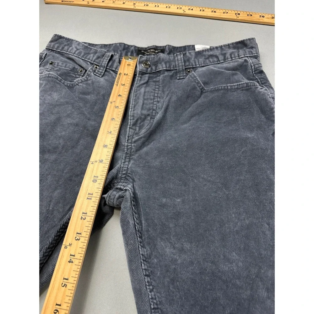 Banana Republic Vintage Straight Corduroy Pants Mens 33x30 Dark Pearl Gray